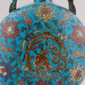 A cloisonné enamel moonflask ‘Bianhu’ (Ming dynasty, 16th/17th century)