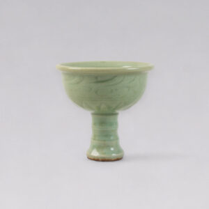 A carved Longquan stem cup (Yuan-early Ming dynasty, 14th-15th)